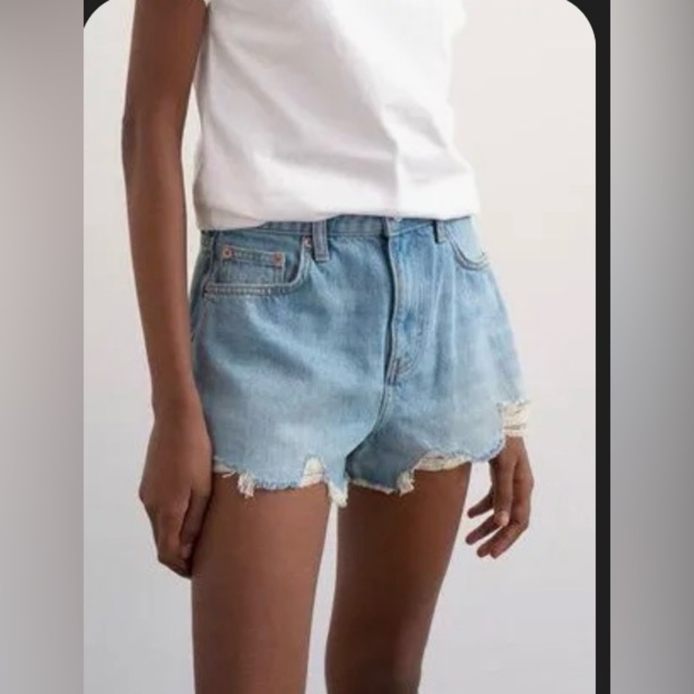 Top Shop A-Line Denim Shorts